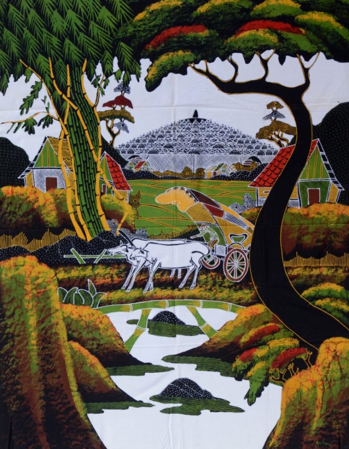 Batik Stoffbild Wandbild Motive kaufen Afrika Deko Shop 22290a