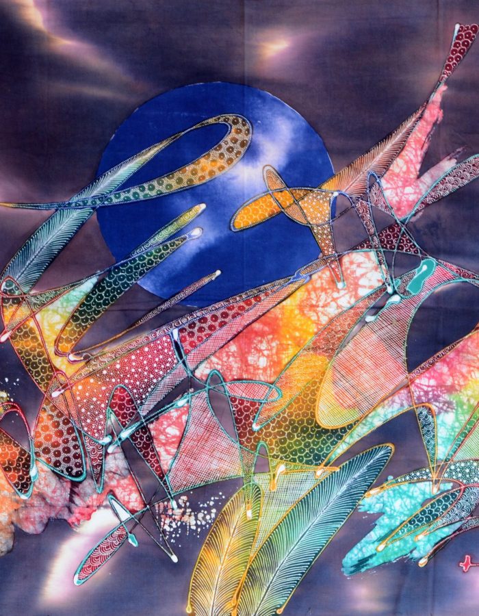 Batik Stoffbild Wandbild Motive kaufen Afrika Deko Shop 2162a