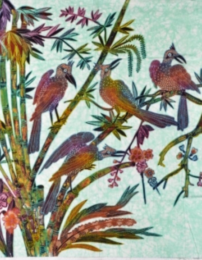 Batik Stoffbilder aus Bali, Wandbilder im Afrika-Deko-Shop kaufen 1802a