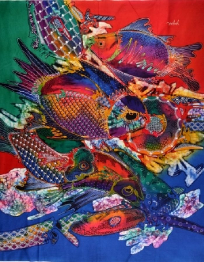 Batik Stoffbild Wandbild Motive kaufen Afrika Deko Shop 1803a