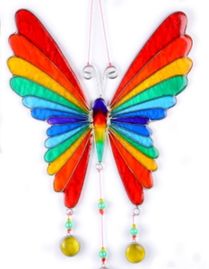 Schmetterlings Mobile Suncatcher Sun Catcher Figuren Tier Skulpturen kaufen Afrika Deko Shop 1554b
