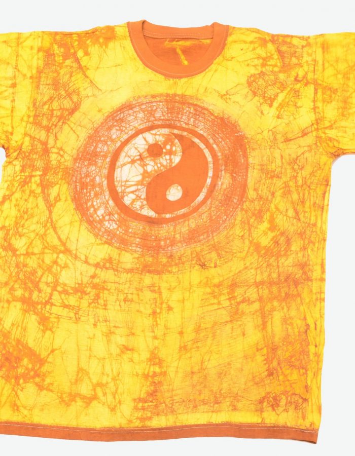 T-Shirt Batik-Shirt afrikanisch Ying Yang Symbo kaufen Afrika Deko Shop 2401b
