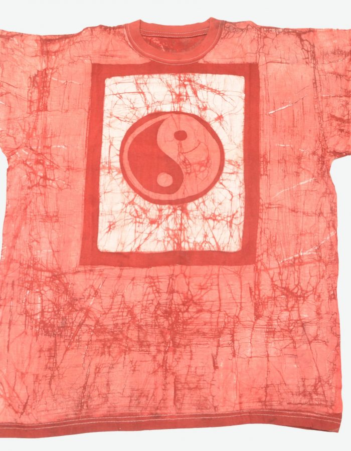 T-Shirt Batik-Shirt afrikanisch Ying Yang Symbo kaufen Afrika Deko Shop 24033a