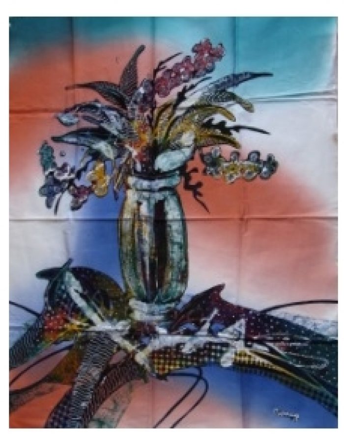 Batik Stoffbilder aus Bali, Wandbilder im Afrika-Deko-Shop kaufen 1620a