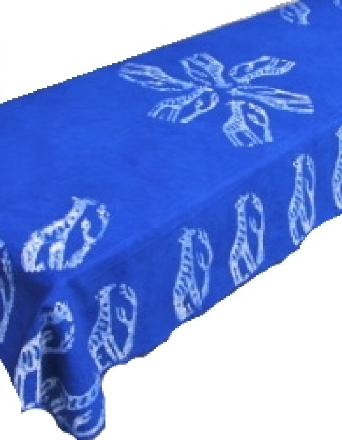 Tischdecke Biertischdecke blau Giraffen kaufen Afrika Deko Shop 1a