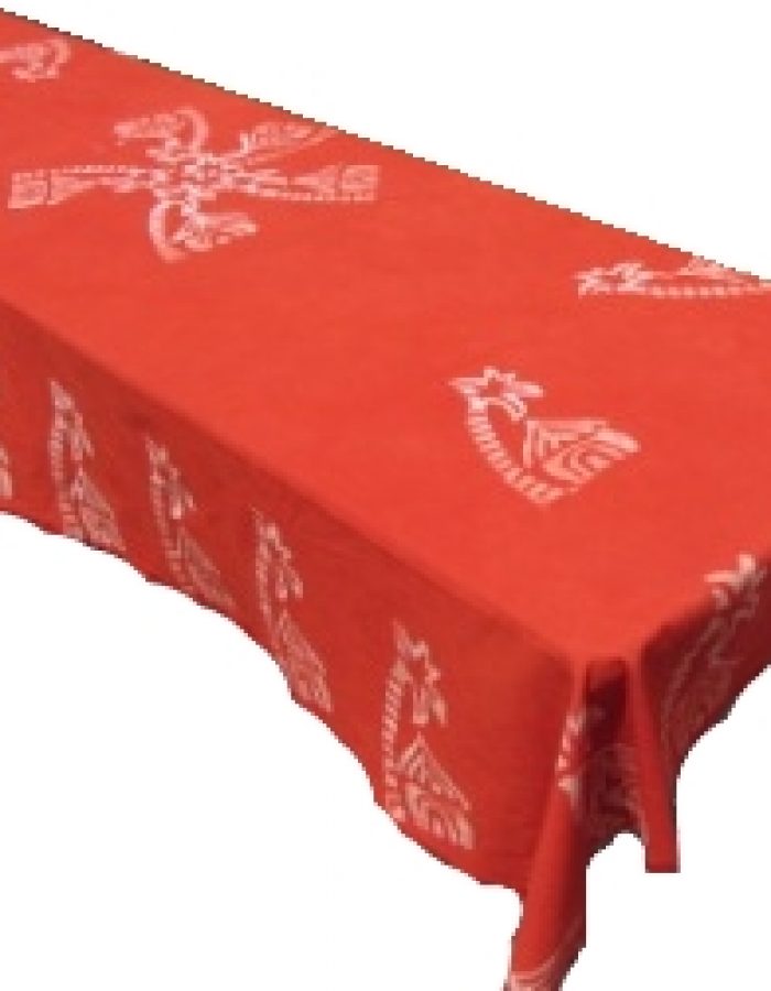 Tischdecke Biertischdecke rot Palme kaufen Afrika Deko Shop 1a